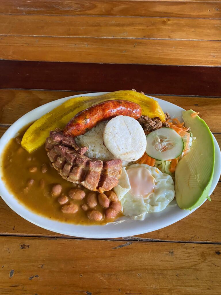 Bandeja Paisa, Colombia tipical dish