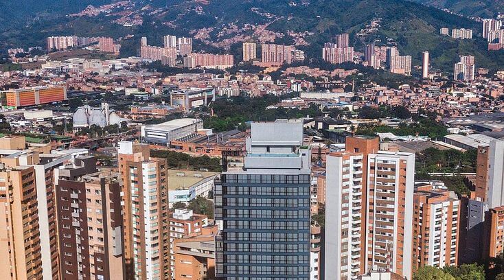 Hotel -York-Luxury-Suites Medellin Aerial View