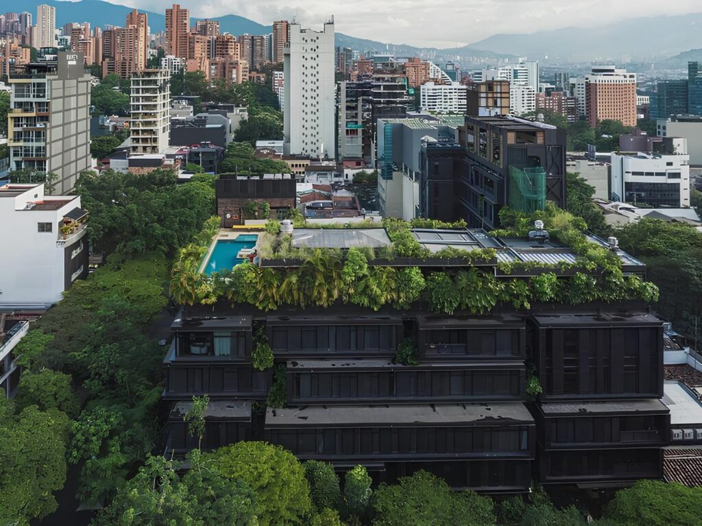 The Click Clack Hotel Medellin Aerial View